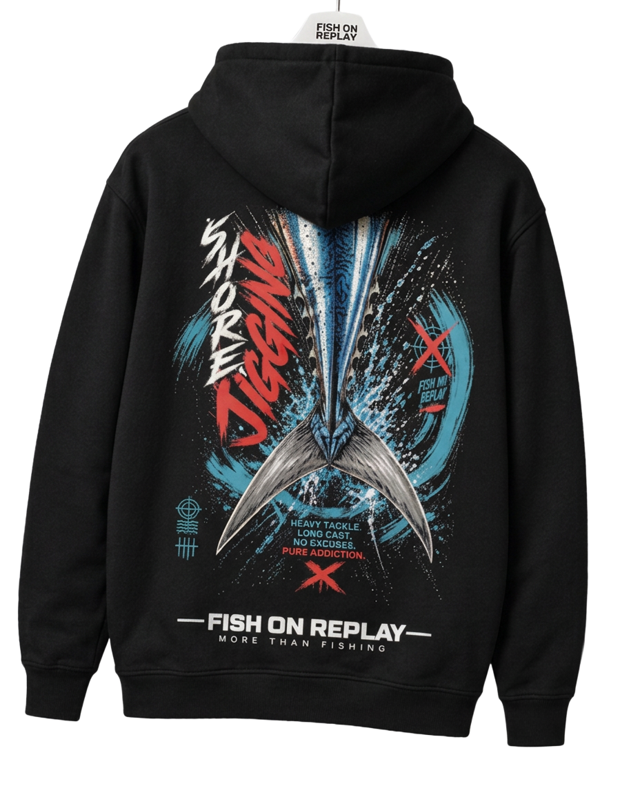 Sudadera Bacoreta X - Shore Jigging · Espalda